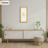 Thin Matt Panoramic Gold Pictures Frames With Ivory Mount