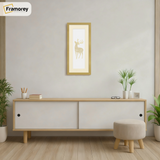 Thin Matt Panoramic Gold Pictures Frames With Ivory Mount