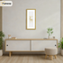 Thin Matt Panoramic Gold Pictures Frames With White Mount