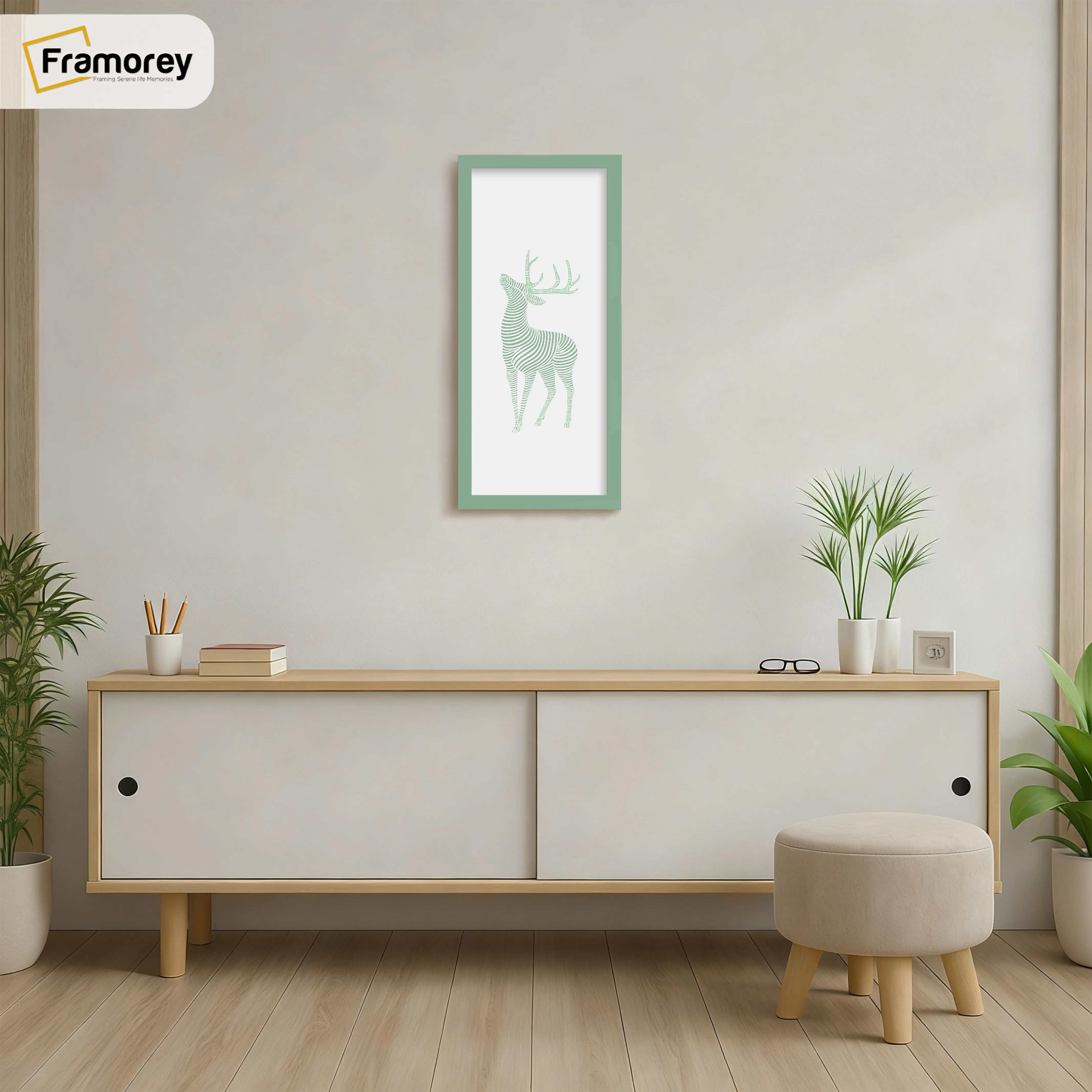 Thin Matt Green Panoramic Picture Frame Poster Frames