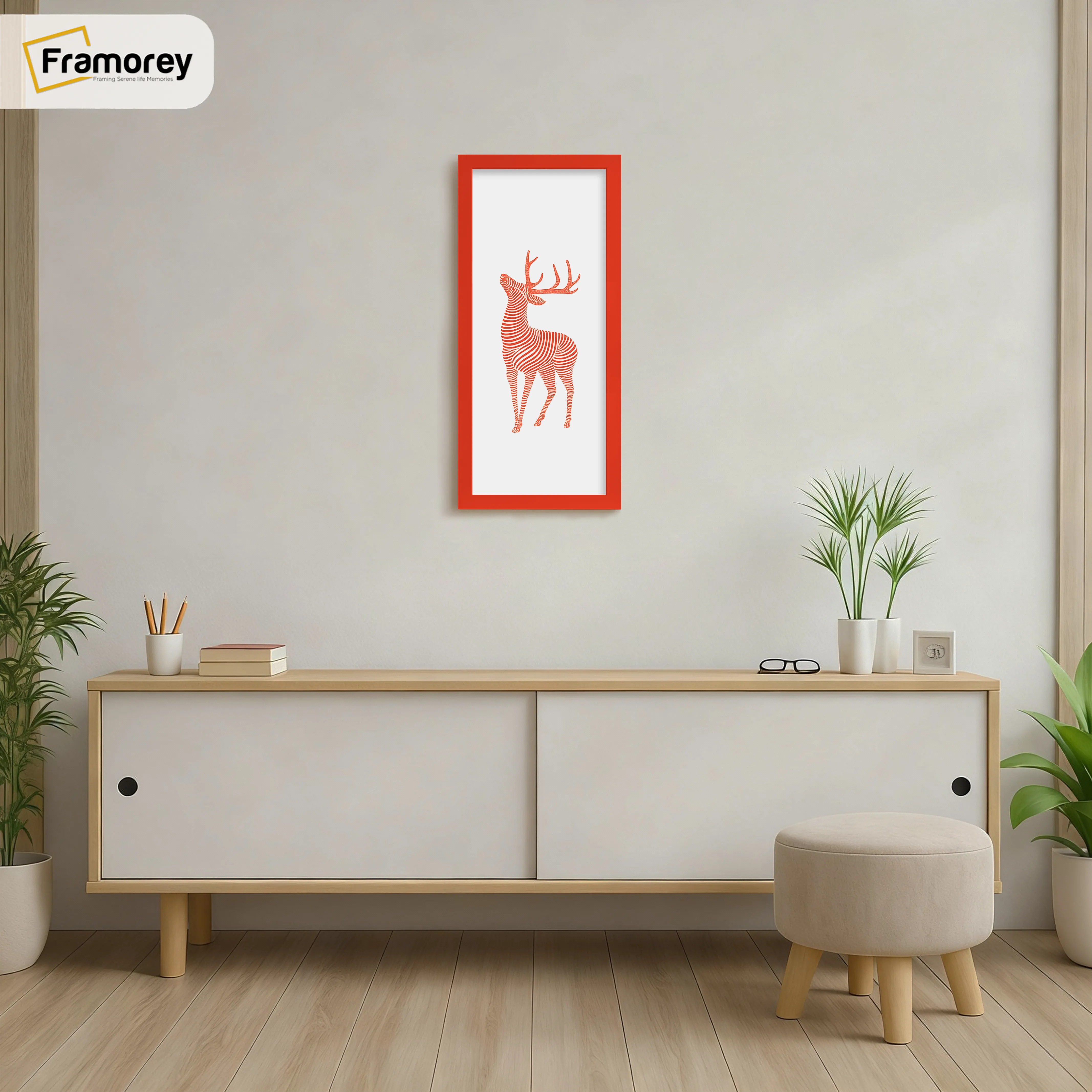 Thin Matt Red Panoramic Picture Frame Poster Frames