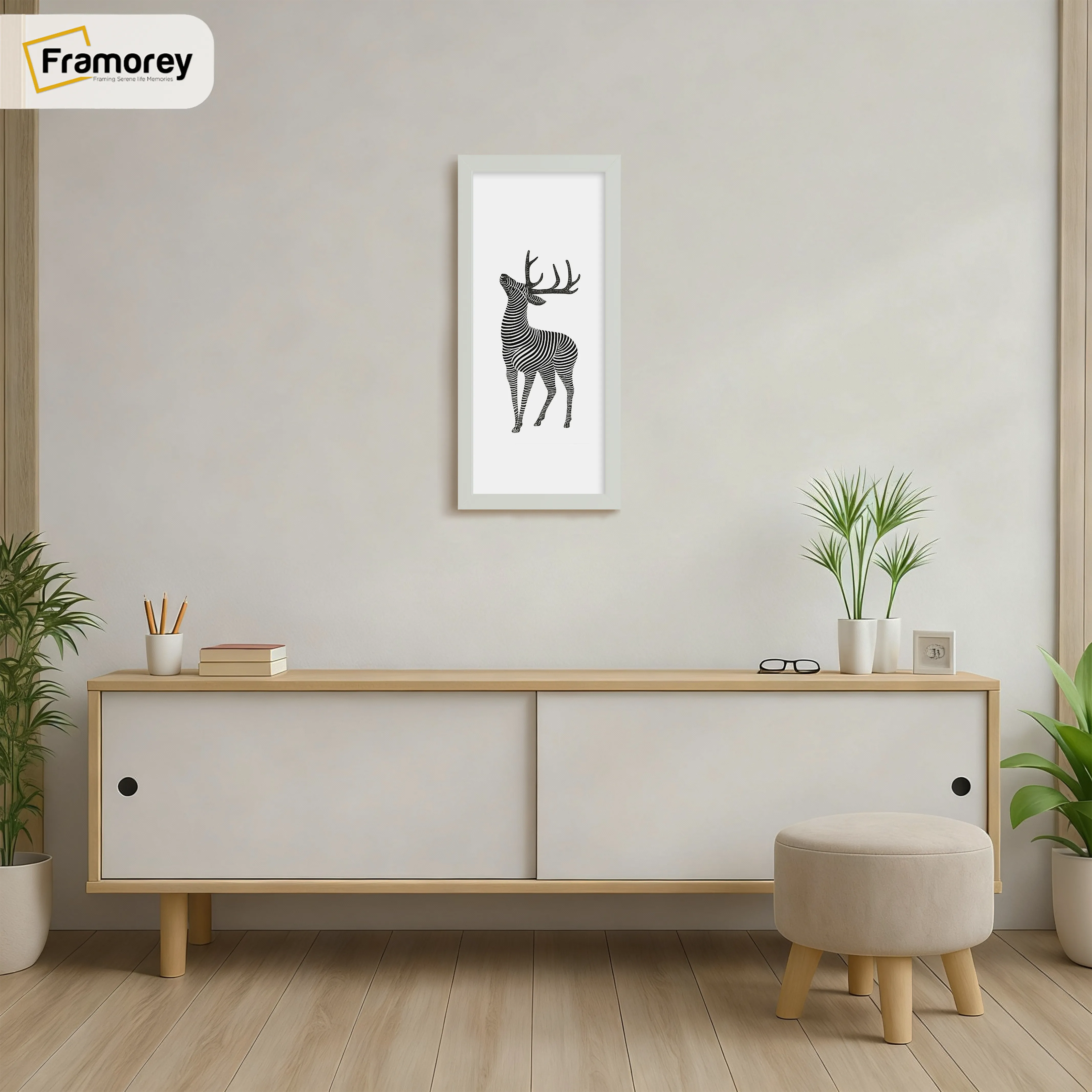 Thin Matt Panoramic Silver Picture Frame Poster Frames