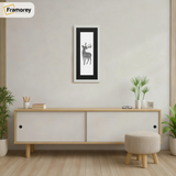 Thin Matt Panoramic Silver Picture Frames With Black Mount