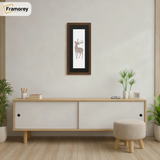 Thin Matt Panoramic Walnut Picture Frames With Black Mount