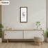 Thin Matt Panoramic Walnut Picture Frames With White Mount