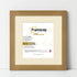Square Size Beech Picture Frame With Ivory Mount
