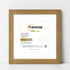 Square Size Beech Picture Frame With White Mount