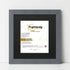 Square Size Dark Grey Picture Frame With Black Mount