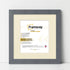 Square Dark Grey Picture Frame With Ivory Mount