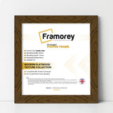 Square Size Dark Oak Picture Frame Wall Art Photo Frames