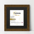 Square Size Dark Oak Picture Frame With Black Mount
