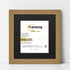 Square Size Oak Picture Frame With Black Mount