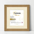 Square Size Oak Picture Frame With Ivory Mount