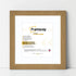 Square Size Oak Picture Frame With White Mount