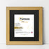 Square Size Pine Picture Frame With Black Mount