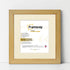 Square Size Pine Picture Frame With Ivory Mount