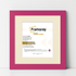 Square Size Pink Picture Frame With Ivory Mount