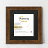 Square Size Rustic Oak Picture Frame With Black Mount