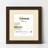 Square Size Walnut Picture Frame With Ivory Mount