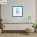Square Size Blue Picture Frame Wall Decor Frames