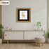 Square Size Beech Picture Frame With Black Mount
