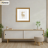 Square Size Beech Picture Frame With White Mount