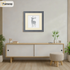 Square Dark Grey Picture Frame With Ivory Mount