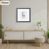 Square Dark Grey Picture Frame With White Mount