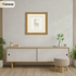 Square Size Oak Picture Frame With Ivory Mount