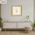 Square Size Pine Picture Frame With Ivory Mount