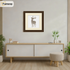Square Size Walnut Picture Frame With Ivory Mount