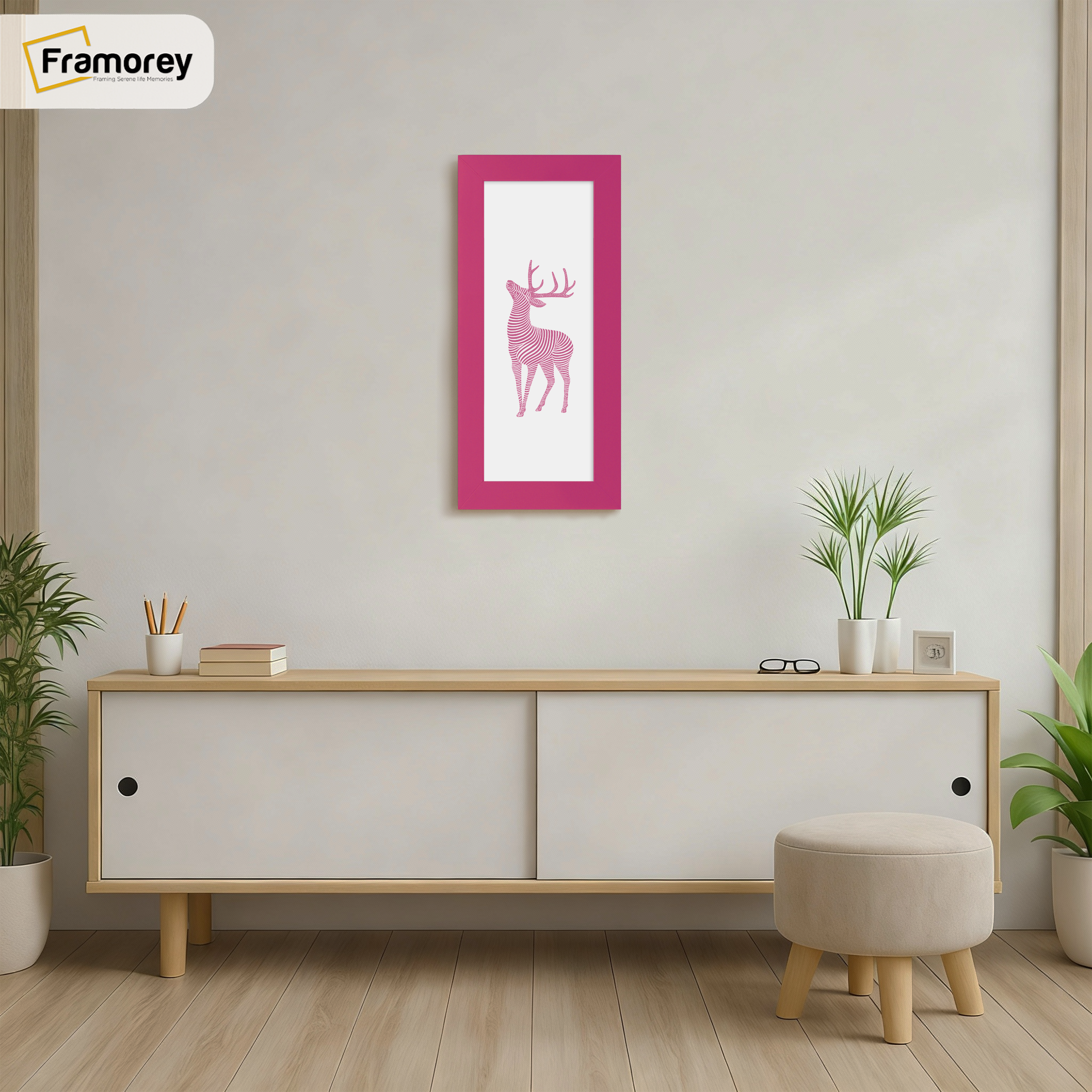 Panoramic Size Pink Picture Frames Wall Decor Frame