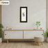 Panoramic Thin Ash Black Picture Frame With Ivory Mount