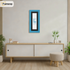 Panoramic Blue Picture Frame With Black Mount Wall Decor Frame