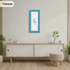 Panoramic Blue Picture Frame With Ivory Mount Wall Decor Frame
