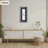 Panoramic Dark Grey Picture Frame With Black Mount Wall Decor Frame