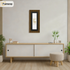 Panoramic Dark Oak Picture Frame With Black Mount Wall Decor Frame