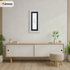 Panoramic Light Grey Picture Frame With Black Mount Wall Decor Frame