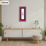 Panoramic Pink Picture Frame With Black Mount Wall Decor Frame