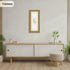 Panoramic Oak Picture Frame With Ivory Mount Wall Decor Frame
