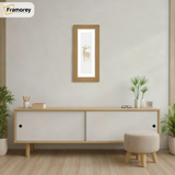 Panoramic Oak Picture Frame With White Mount Wall Decor Frame