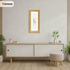 Panoramic Pine Picture Frame With White Mount Wall Decor Frame