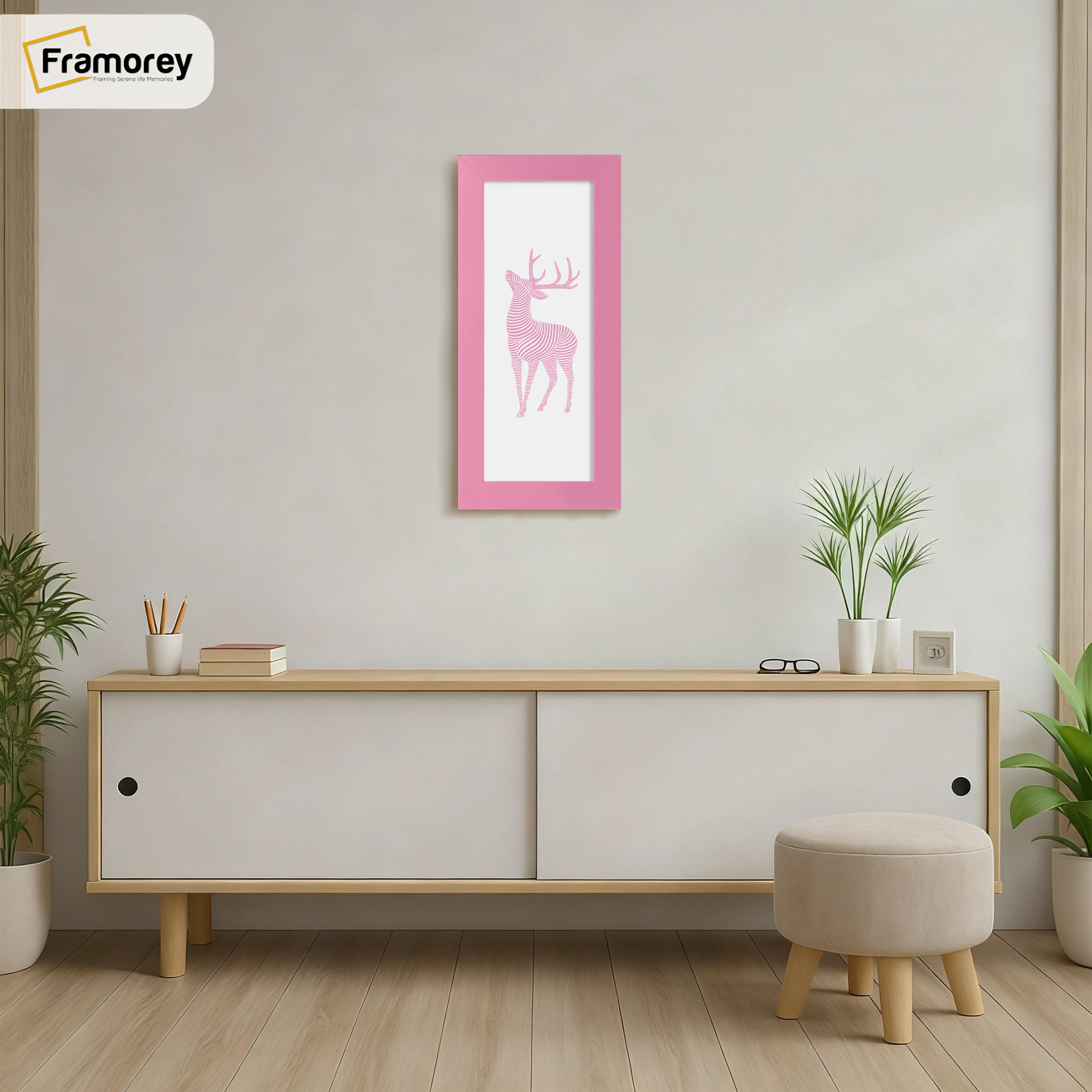 Panoramic Size Pink Picture Frames Wall Decor Frame