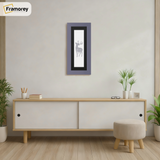 Panoramic Purple Picture Frame With Black Mount