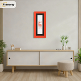 Panoramic Red Picture Frame With Black Mount Wall Decor Frame