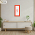 Panoramic Red Picture Frame With White Mount