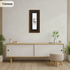 Panoramic Walnut Picture Frame With Black Mount Wall Decor Frame