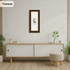 Panoramic Walnut Picture Frame With Ivory Mount Wall Decor Frame
