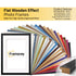 Flat Wooden Effect Picture Frames with all colors frames are lineup with molding view image