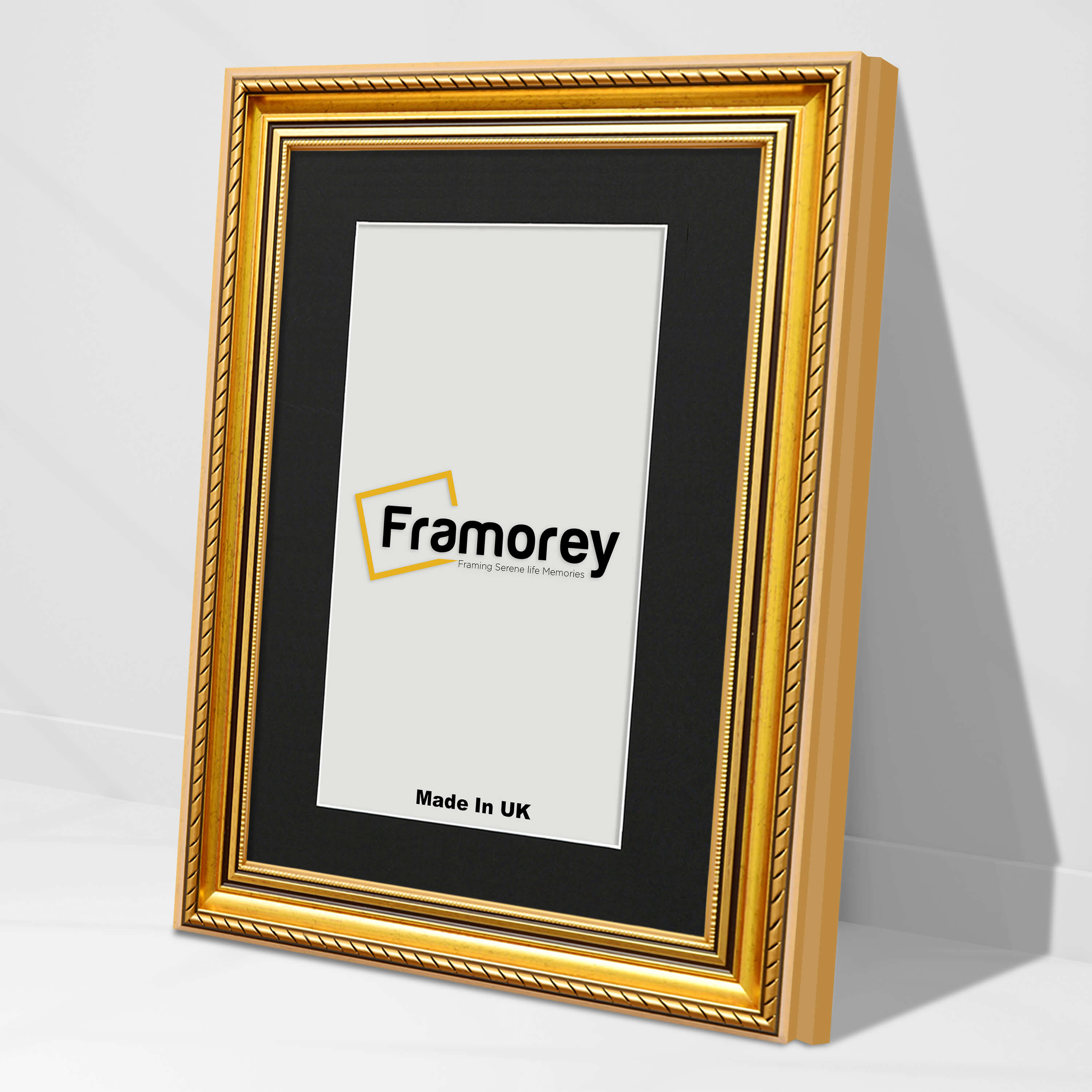 Black Gold Picture Frames Louis Style Wall Art Photo Frames With Black Mount